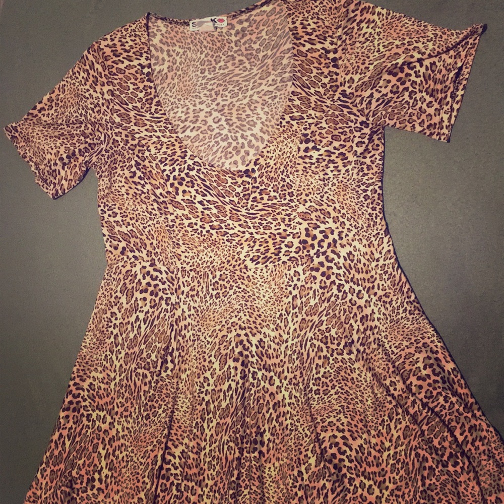 SWAK Designs Leopard print dress.